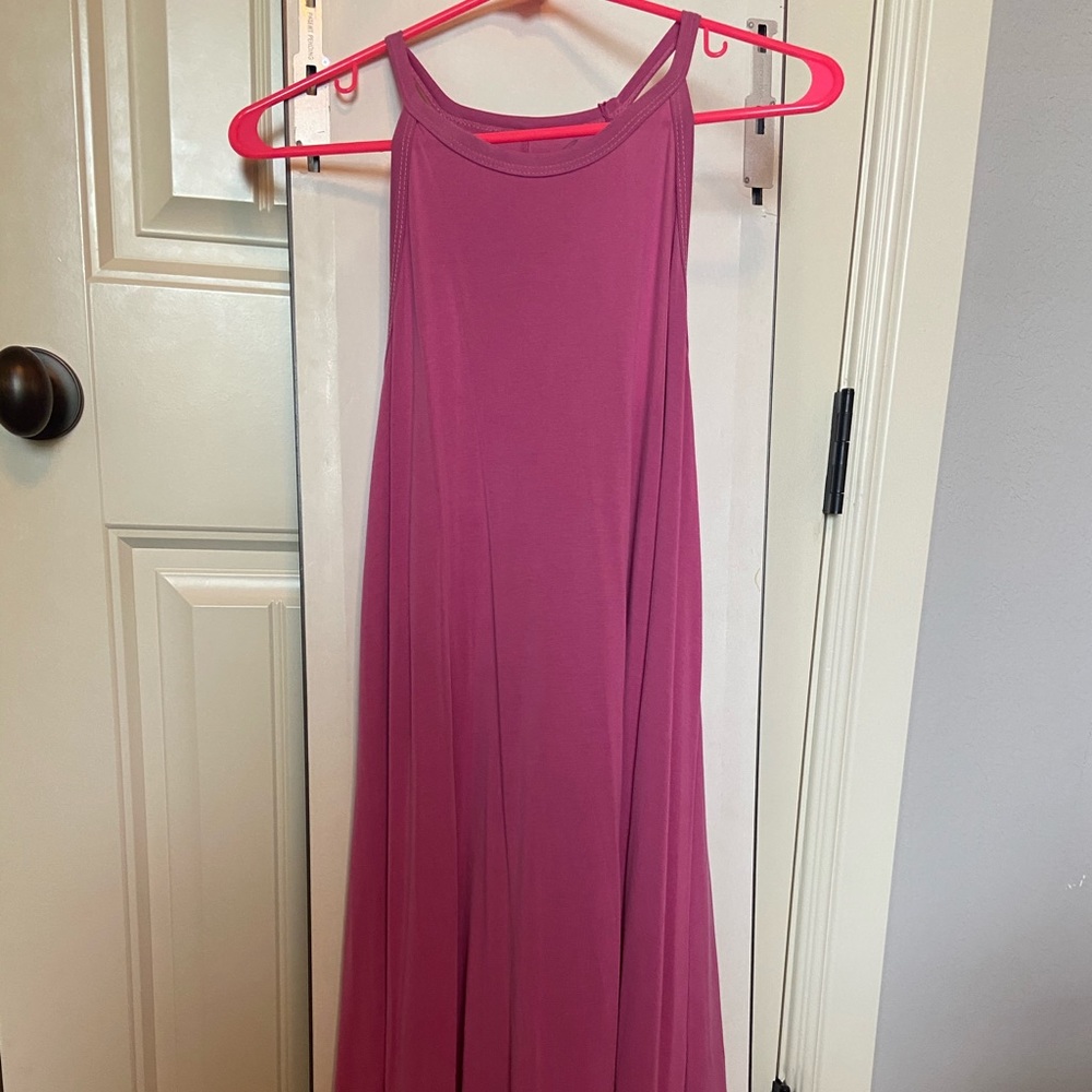 Simple Pink T-Shirt Dress